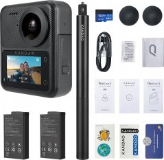 Kandao QooCam 3 360° 5,7K  62 MP (stupeň krytia IP68)Action Camera  - Travel Combo