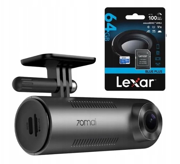 70mai Wideorejestrator M310 + karta 64GB Lexar