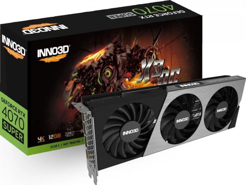 Inno3D GeForce RTX 4070 SUPER X3 OC 12GB GDDR6X (N407S3-126XX-186162L)