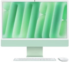 Apple APPLE iMac Z1EM 59,62cm 23,5Zoll Standardglas M4 10C CPU/10C GPU/16C N.E. 16GB 512GB SSD Gbit Eth MM NumKey TID DE Gr�n