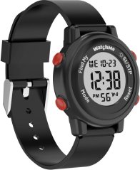 Sponge Digital Watch WatchMe with FindMy feature Black