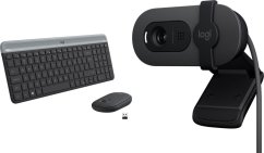 Logitech MK470 Slim (920-009204) + Brio 100 (960-001585)