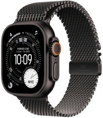 Apple Watch Ultra 3 GPS + Cellular 49mm Black Titanium / Titanium Milanese Loop M Čierny  (MF1Q4ET/A)