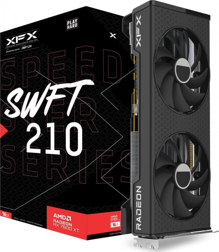 XFX 7600XT SWFT210 Speedstar 16GB GDDR6 HDMI 3xDP