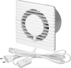Orno ventilátor łazienkowy 100mm, natynkowy - przewód z Prepínačiem