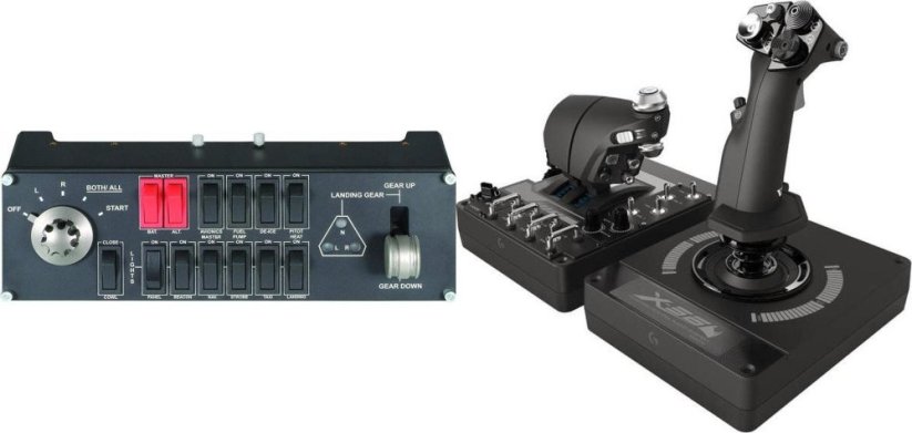 Logitech G Saitek Pro Flight Switch Panel USB (945-000012) + G X56 Hotas (945-000059)