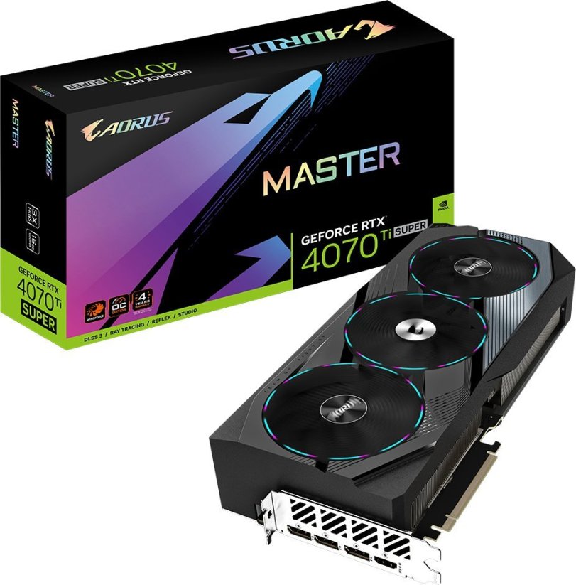 Gigabyte Aorus GeForce RTX 4070 Ti SUPER Master 16GB GDDR6X (GV-N407TSAORUS M-16GD)