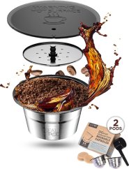 Italian Coffee Reusable capsules compatible with NESCAFE(r) Dolce Gusto(r) Sealpod Duo Pack
