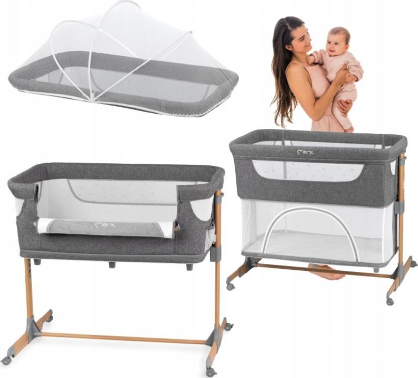 MoMi Postieľka Dostawne Turistické 4w1 Smart Bed