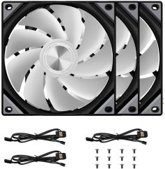 TRYX ROTA SL ARGB ventilátor odwrócony - 3-pak, 120mm, Čierny