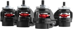 Oplite OPLITE Feststellbare Lenkrollen für R8 Cockpit         black retail
