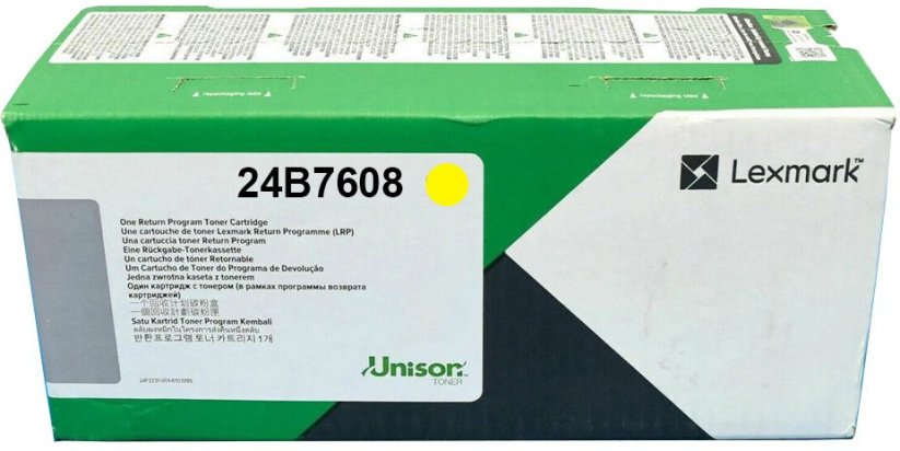 Lexmark Lexmark XC8355 95x 96x Yellow Rtn 12K Cartridge (24B7608)