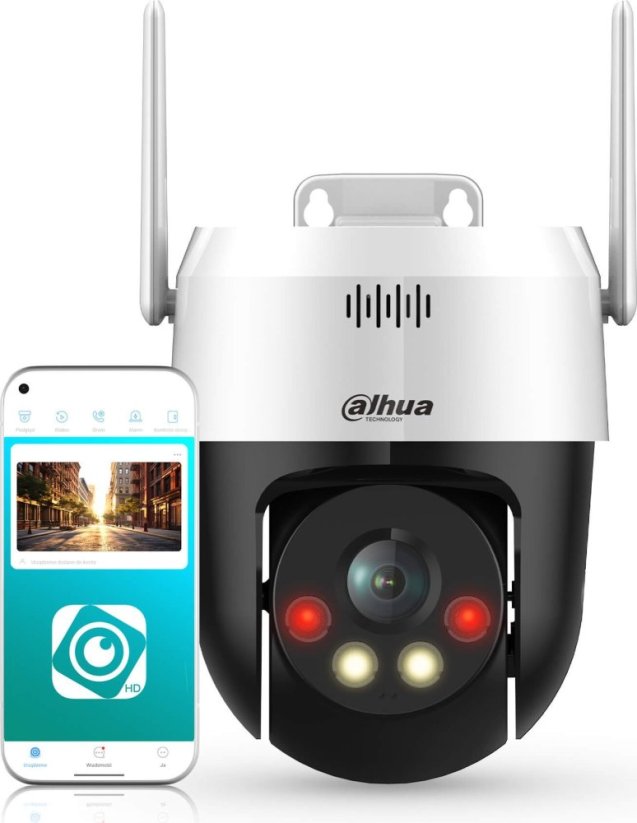 Dahua Technology Kamera obrotowa WiFi Dahua PICOO P5AE-PV 5MPx Smart Dual Light, Aktywne odstraszanie