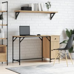 vidaXL Biurko komputerowe, dub sonoma, 131x48x75 cm Lumarko!