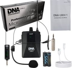 DNA NAGŁOWNY MIKROFON BEZPRZEWODOWY BODYPACK + ODBIORNIK UHF 560-590 MHZ