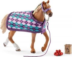 Schleich Schleich Horse Club English thoroughbred with blanket, toy figure