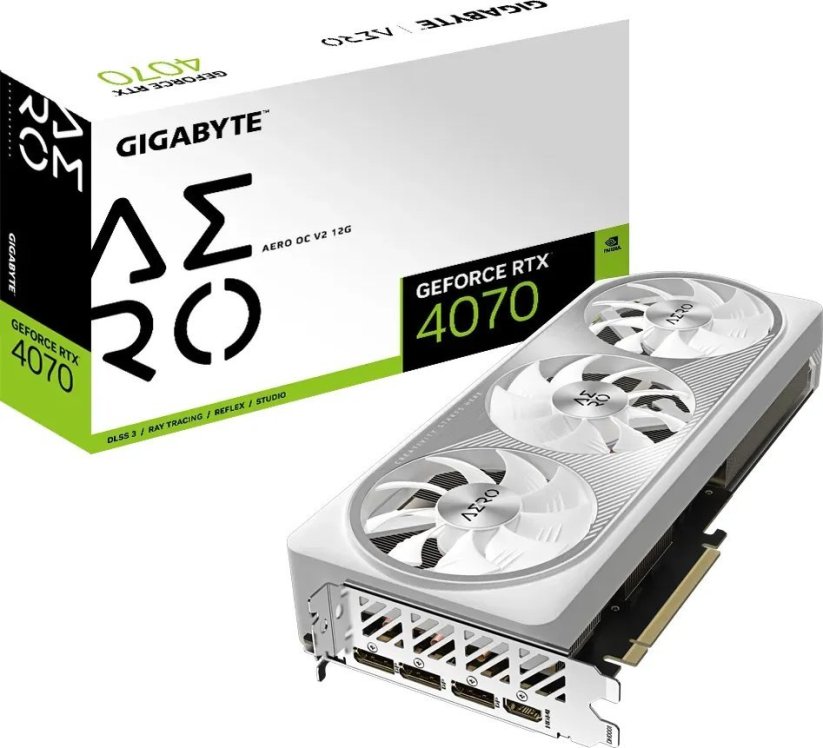 Gigabyte GeForce RTX 4070 Aero OC V2 12GB GDDR6X (GV-N4070AERO OCV2-12GD)