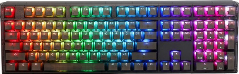 Ducky One 3 Aura Black Gaming Tastatur, RGB LED - MX-Silent-Red