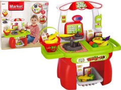 LeanToys Sada Supermarket košyk Sklepowy Waga Artykuły Spożywcze
