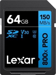 Lexar 800X Pro SDXC 64 GB Class 10 UHS-I/U3 V30 (LSD0800P064G-BNNNG)