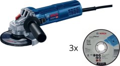 Bosch szlifierka kątowa GWS 9-125 S 900W (0.601.396.102) + 3x Bosch tarcza do metalu