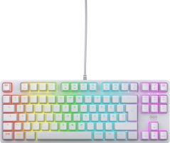 Cherry CHERRY XTRFY K4V2 - Tastatur - RGB - 80% - TKL - Hintergrundbeleuchtung - USB - QWERTZ - Deutsch - Tastenschalter: CHERRY MX2A Red - weiss