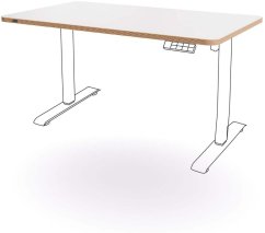 Leitz Brokov do biurka siedząco-stojącego 140x80cm Ergo Biely (67740001)