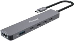 Equip Adapter USB-C->HDMI/USB-C/USB-A (133500)
