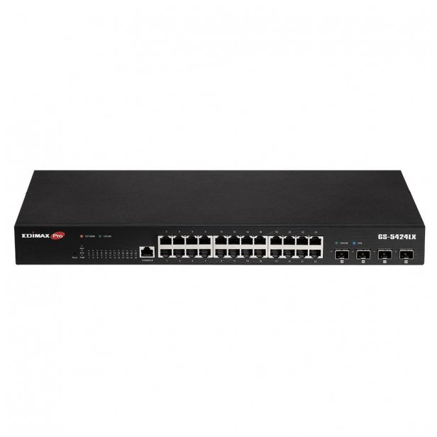 EdiMax EDIMAX GS-5424LX 28-portowy gigabitowy Prepínač Web Smart z 4 portami 10GbE SFP+