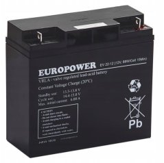Europower akumulátor AGM EUROPOWER serii EV 12V 20Ah/C10