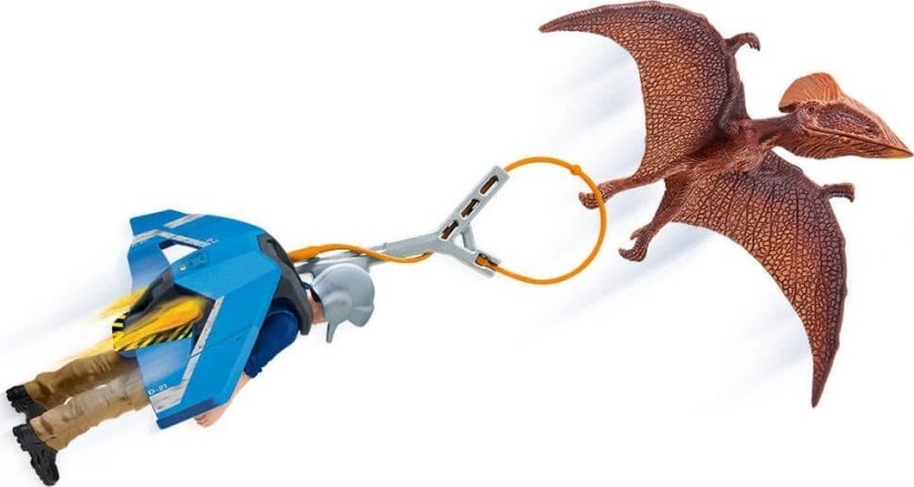 Schleich Dinosaurs Jetpack Chase, play figure