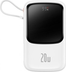 Baseus Qpow Digital Display Lightning 10000mAh Biały