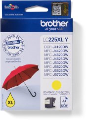 Brother Toneru LC225XLY XL Žltý Originál 1ks