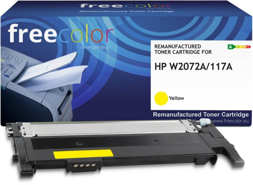 Freecolor Toner HP 117A (W2072A) yellow 700 stron remanufactured
