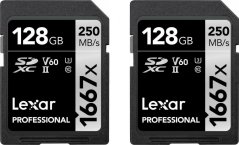 Lexar Professional 1667x (2 ks) SDXC 128 GB Class 10 UHS-II/U3 V60 (LSD1667128G-B2NNG)
