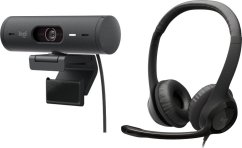 Logitech Brio 500 Graphite (960-001422) + H390  (981-000406)