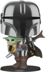 JOBIextra *****FUNKO Jumbo SW Mandalorian chróme 49931 99316