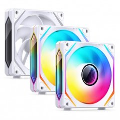 Jonsbo Jonsbo ZL-120WR PWM ARGB Lüfter 3er Pack, umgekehrte Ausrichtung - 120mm, weiß