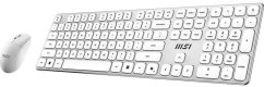 MSI MSI FORGE K210 Combo White DE  Keyboard-Maus Combo, wireless