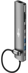 Goobay Slim 8-portowy koncentrator USB z HDMI™ i RJ45, 5 Gbit/s