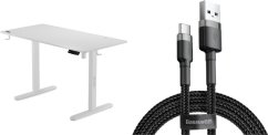 SENSE7 elektryczne Nojo 120x60 White + kabel usb