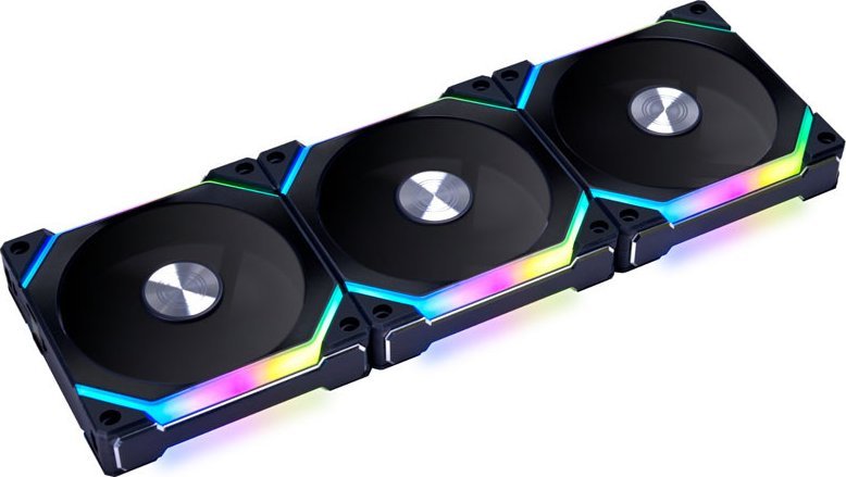 Lian Li Lian Li UNI FAN SL120 V2 RGB PWM Fan, Triple-pack incl. Controller - 120mm, black