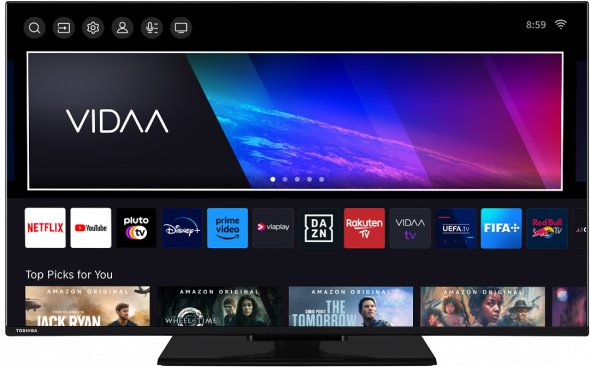 Toshiba Toshiba 50UV3463DA - 126 cm (50") Diagonalklasse UV34 Series LCD-TV mit LED-Hintergrundbeleuchtung - Smart TV - VIDAA - 4K UHD (2160p) 3840 x 2160 - HDR - Direct LED