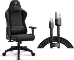 SENSE7 Spellcaster FUKU materiałowy czarny + kabel usb