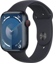 Apple Watch 9 GPS + Cellular 45mm Midnight Alu Sport M/L Modrý  (MRMD3QP/A)