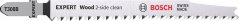 Bosch bosch powertools Bosch Expert jigsaw blade T 308 B 'Wood 2-side clean' (25 pieces)