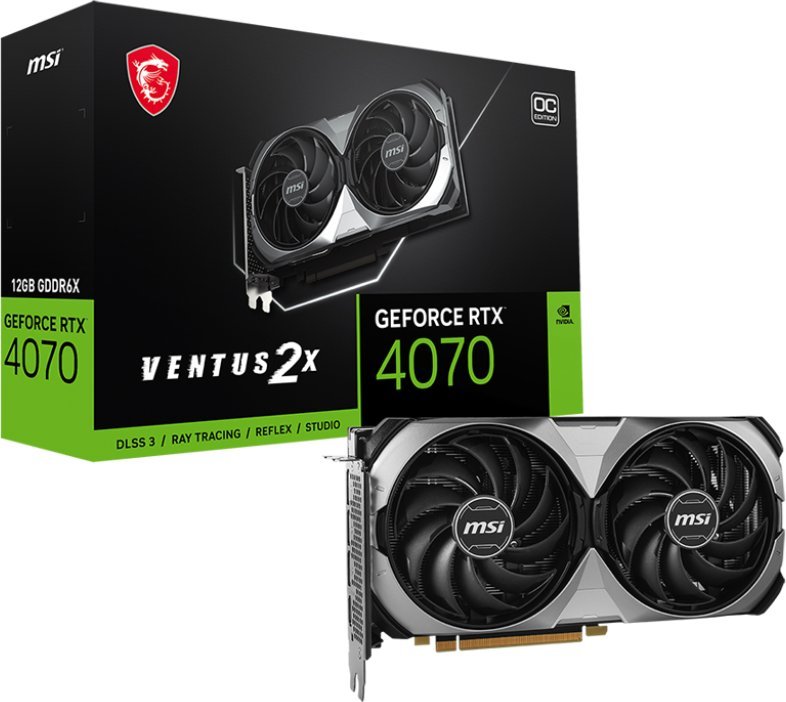 MSI GeForce RTX 4070 Ventus 2X E OC 12GB GDDR6X
