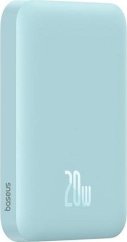 Baseus OS-Baseus Magnetic Mini Air Wireless Fast Charge Power Bank 6000mAh 20W Galaxy Blue（With Simple Series Charging Cable Type-C to Type-C (20V/3A) 30cm White)