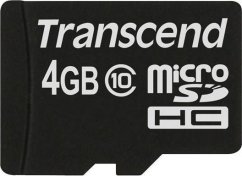 Transcend 133x MicroSDHC 4 GB Class 10  (TS4GUSDC10)
