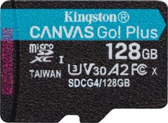 Kingston Canvas Go! Plus (Gen4) MicroSDXC 128 GB Class 10 UHS-I/U3 A2 V30 (SDCG4/128GBSP)